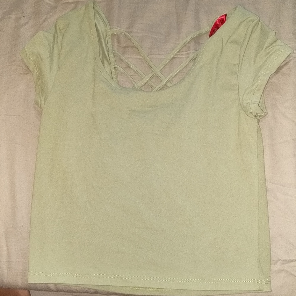 Mint green crop top